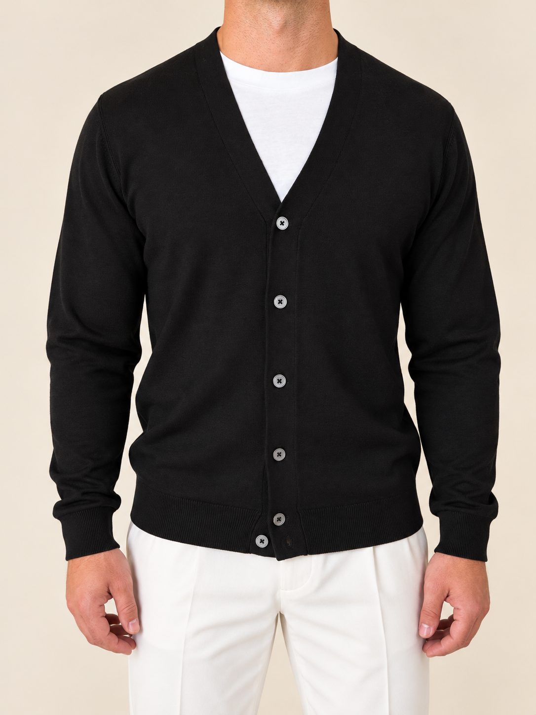 Cardigan Nero Viscosa