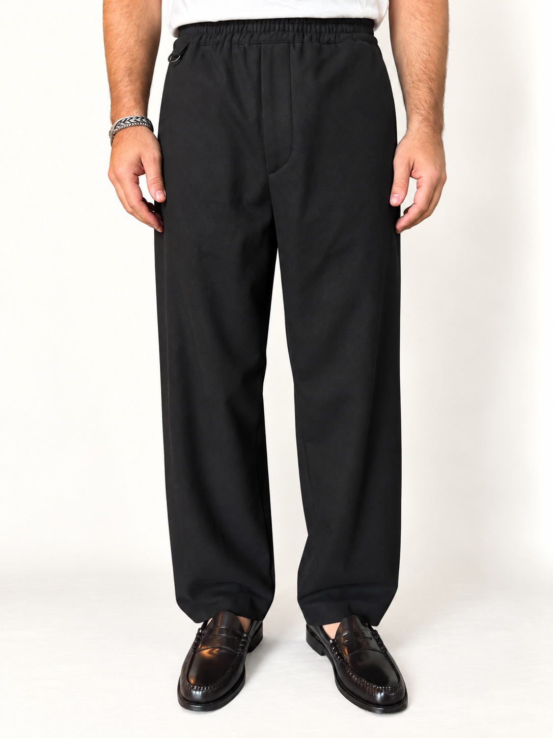 Pantalone Marsem Nero Garzato