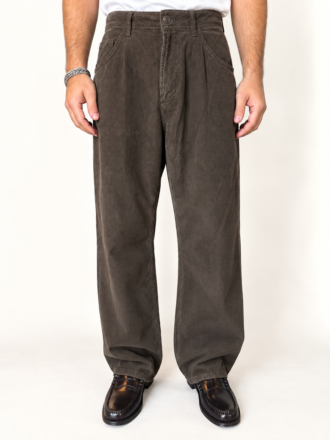 Pantalone velluto Fango
