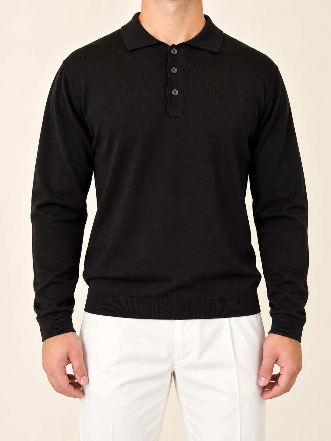 Polo Nera Viscosa Cashmere