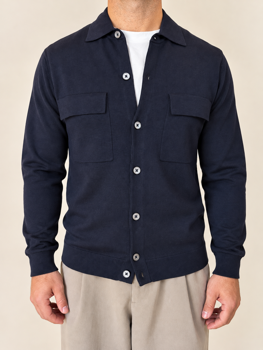 Camicia Tasche Blu
