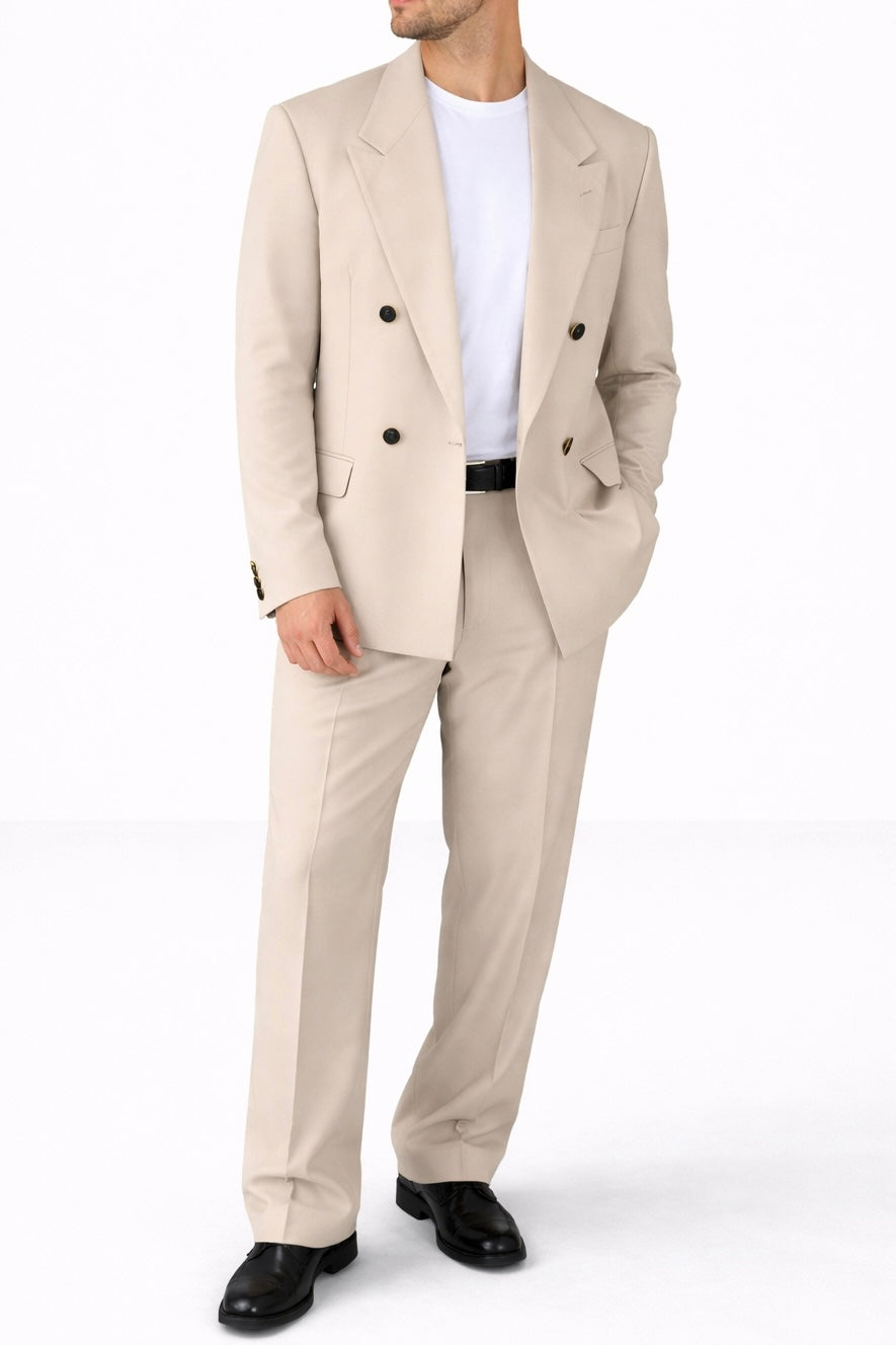 Abito Doppio Petto Beige
