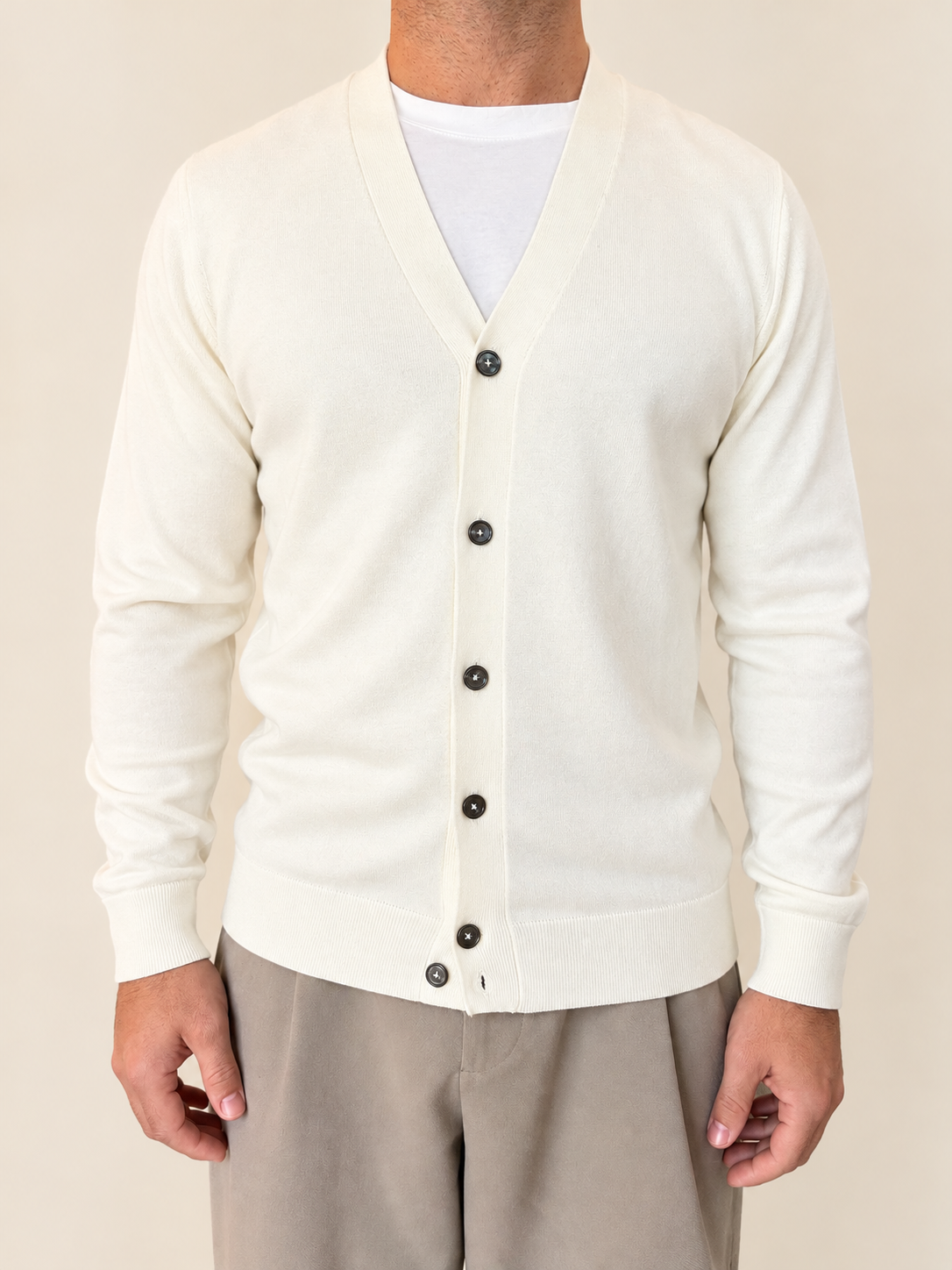 Cardigan Viscosa Panna