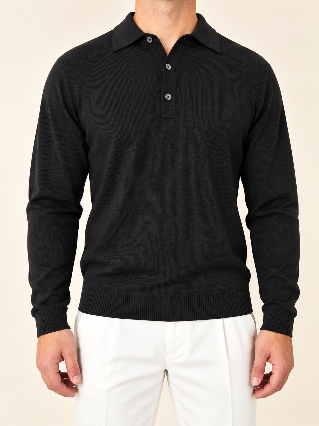 Polo Raglan Nera