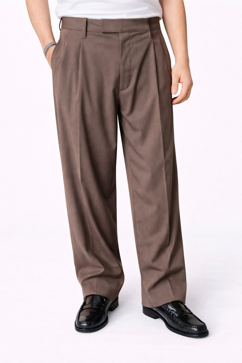 Pantalone Marrone Over Size Elica