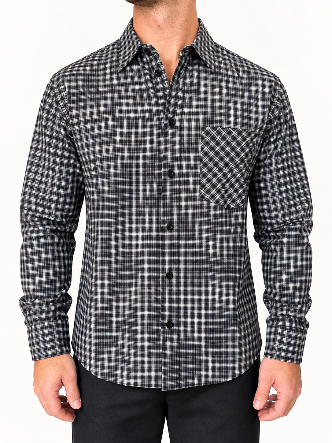 Camicia Fall Black Check