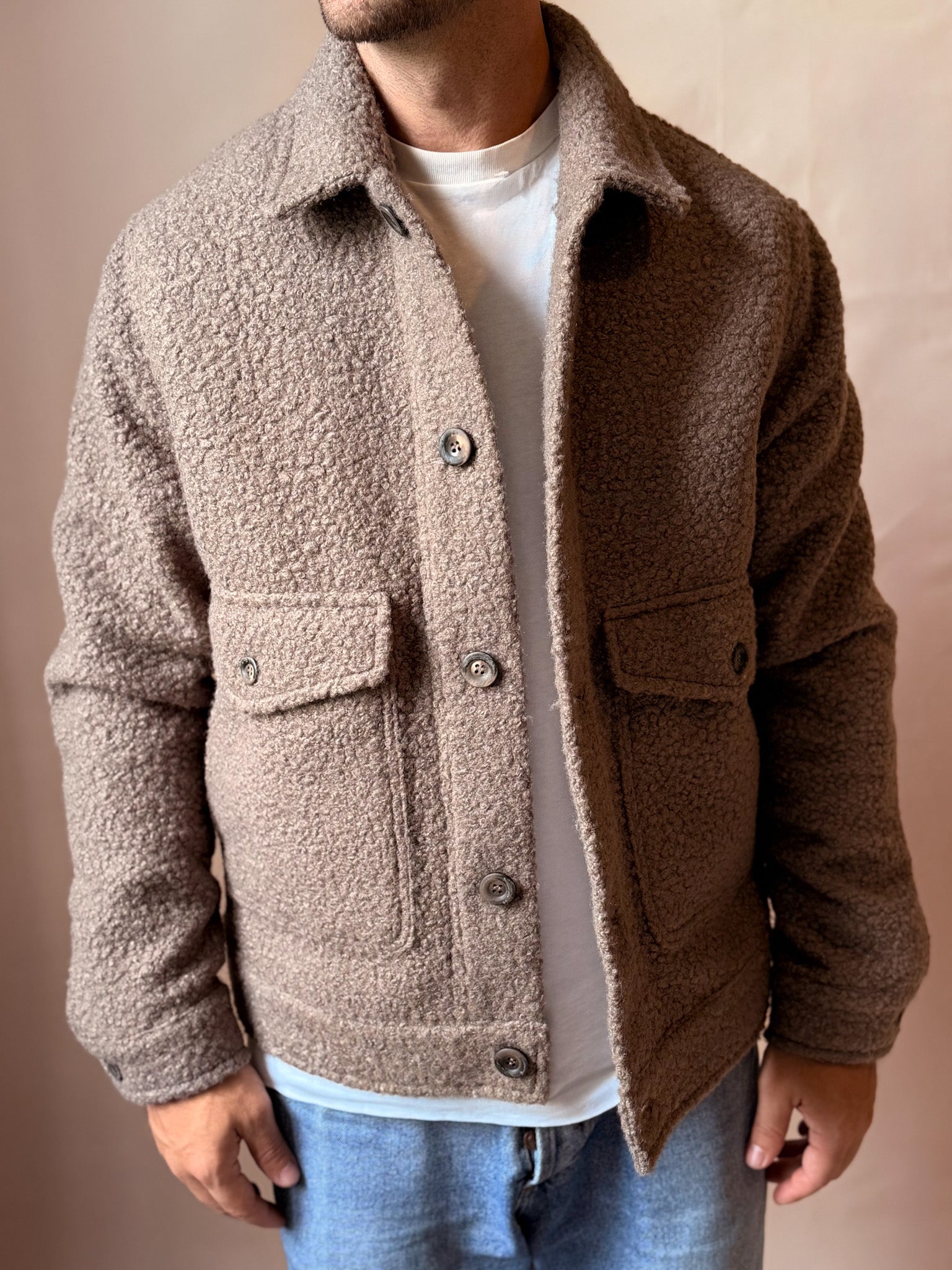 Jacket Boucle Tortora