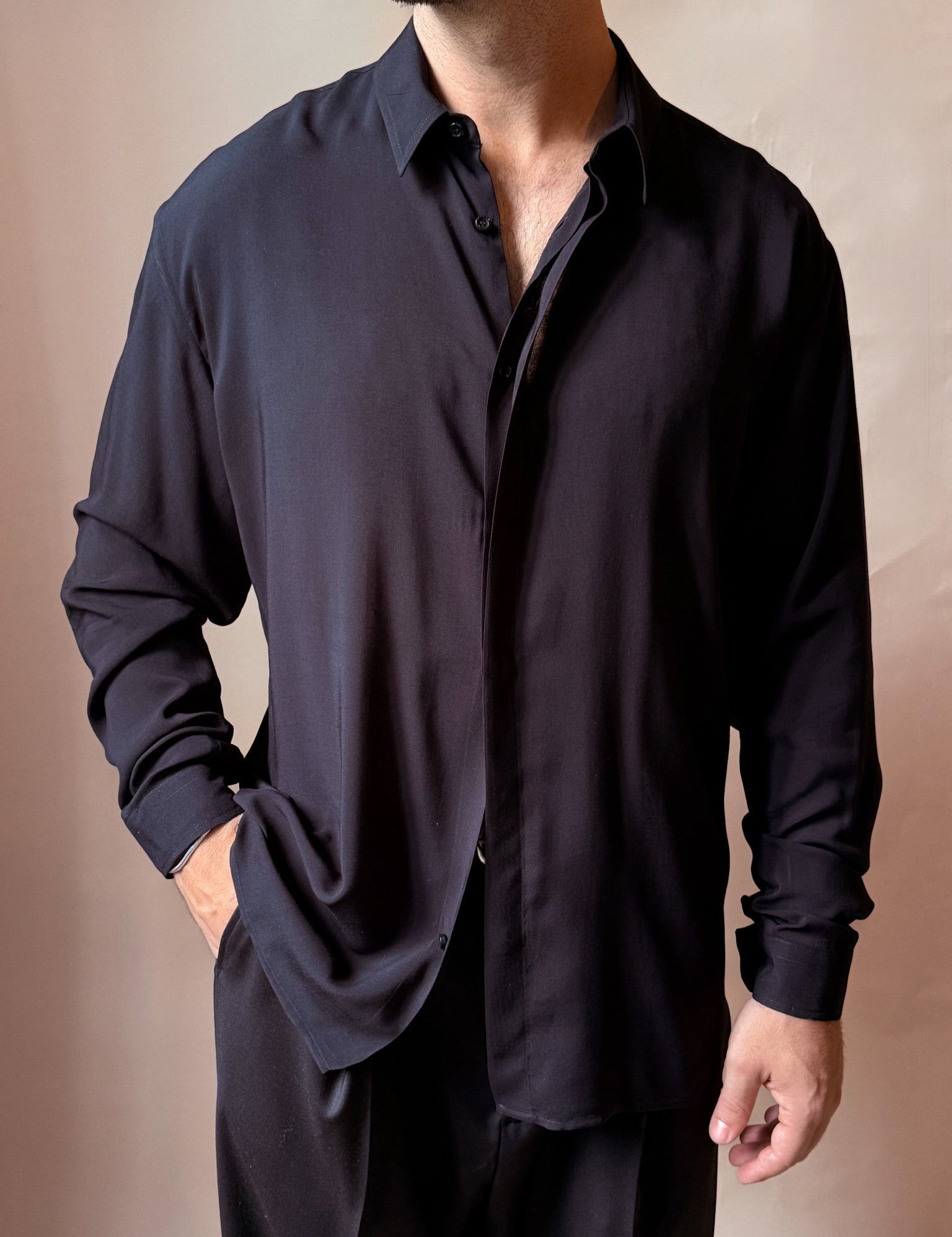 Camicia in Viscosa Over