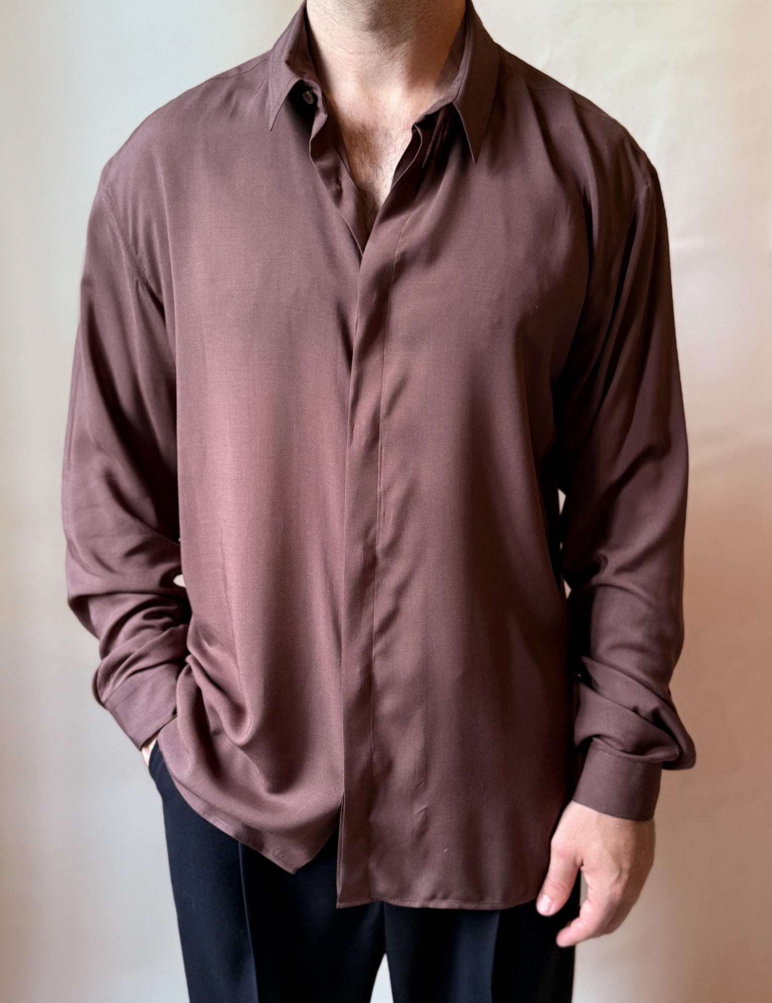 Camicia in Viscosa Over