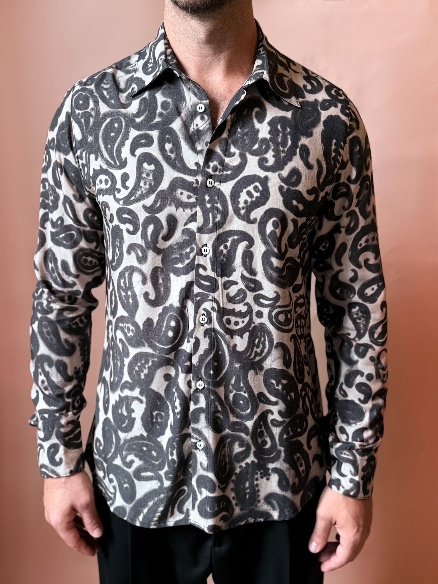 Camicia in Viscosa Tea