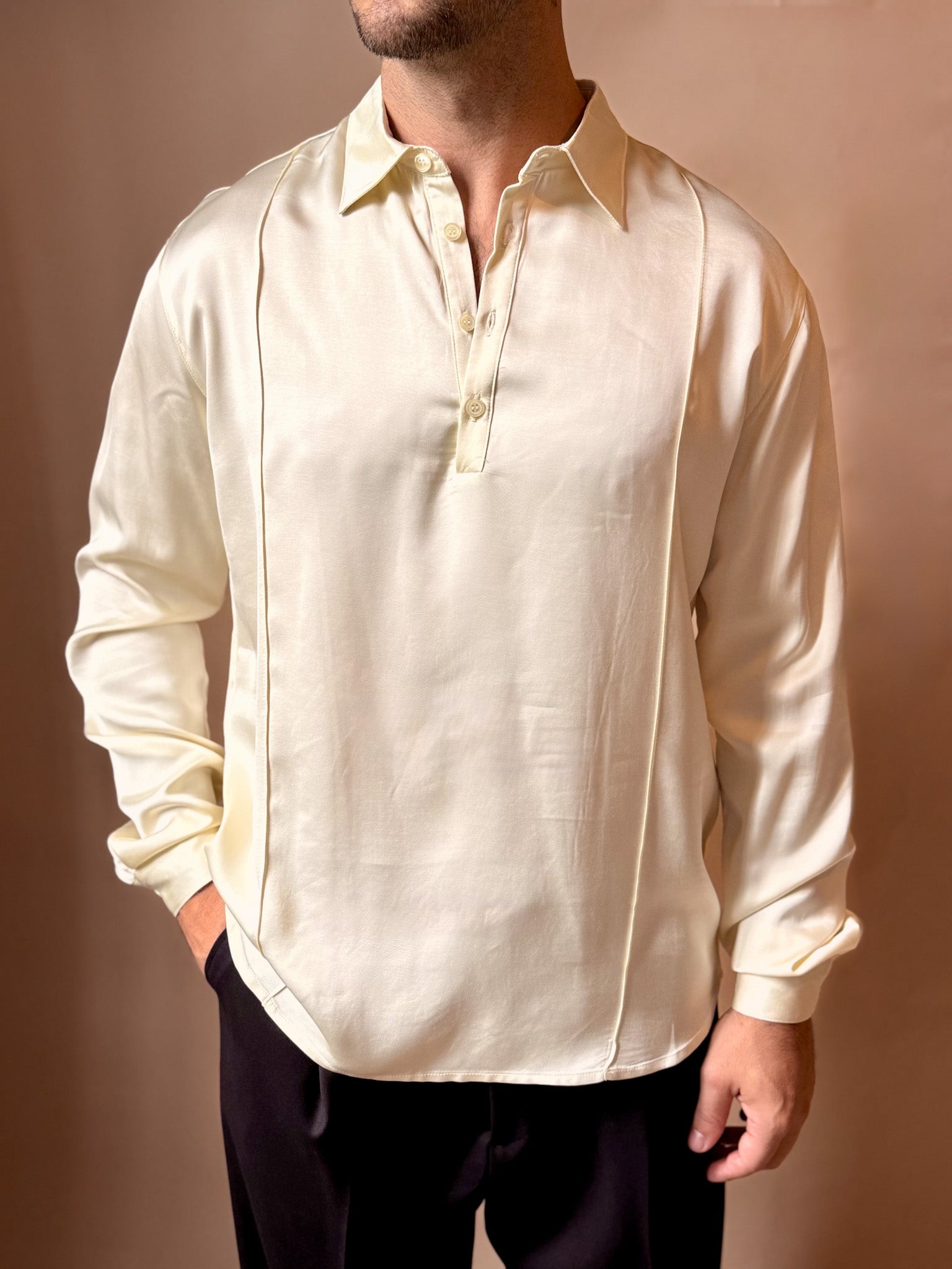 Camicia in Viscosa a Serafino