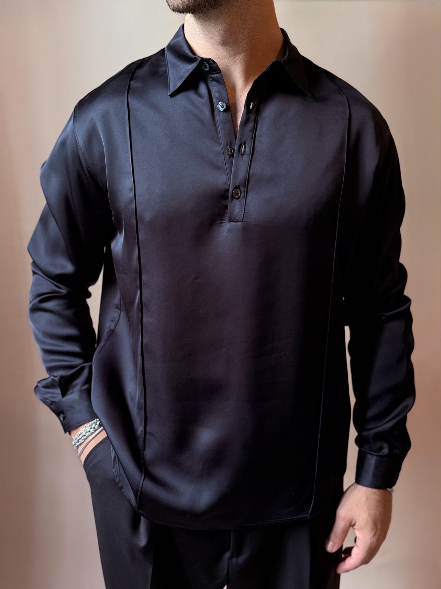 Camicia in Viscosa a Serafino