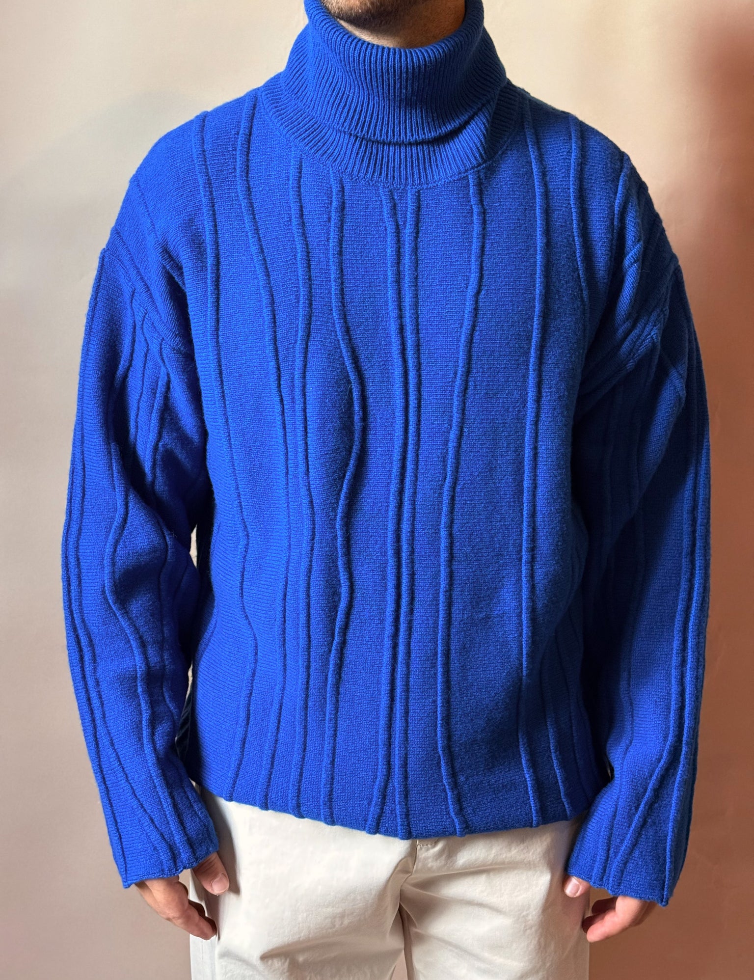 Maglione Girocollo con Venature