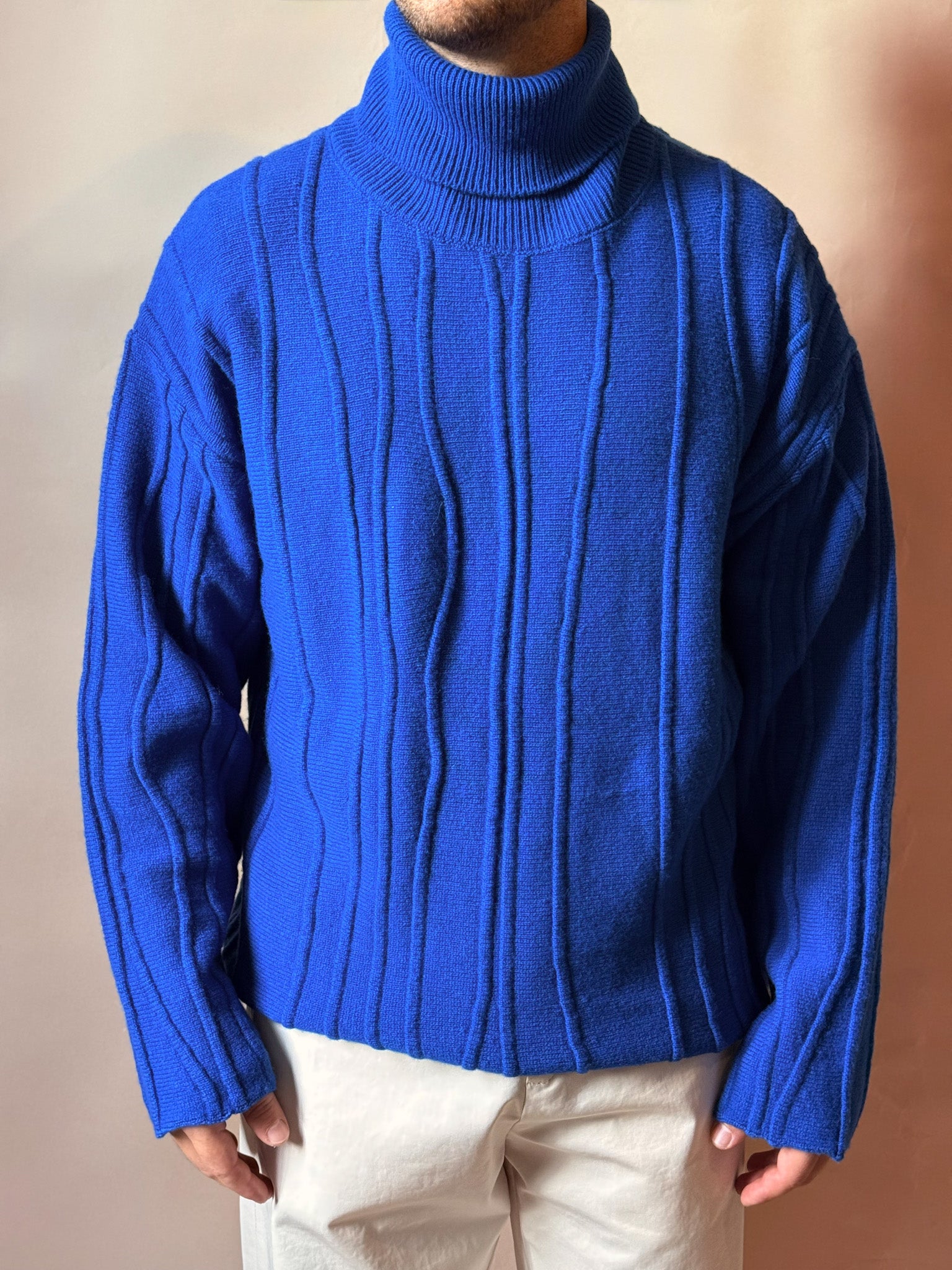 Maglione Girocollo con Venature