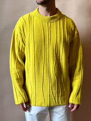 Maglione Girocollo con Venature