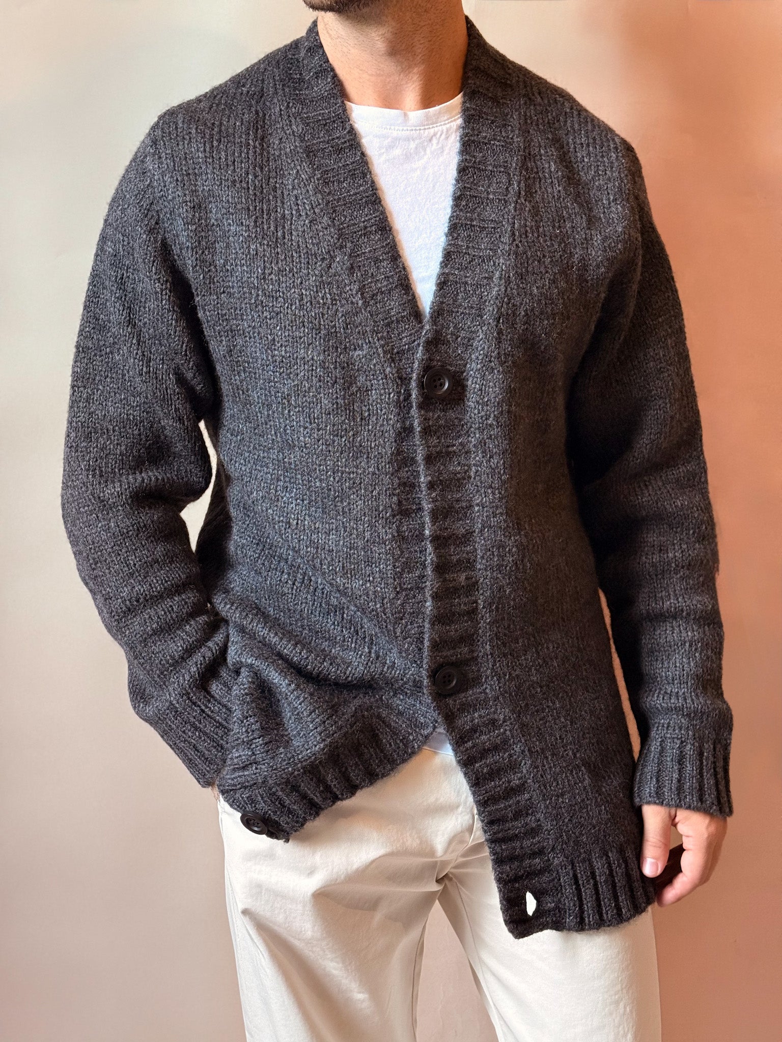 Cardigan Classico in Lana