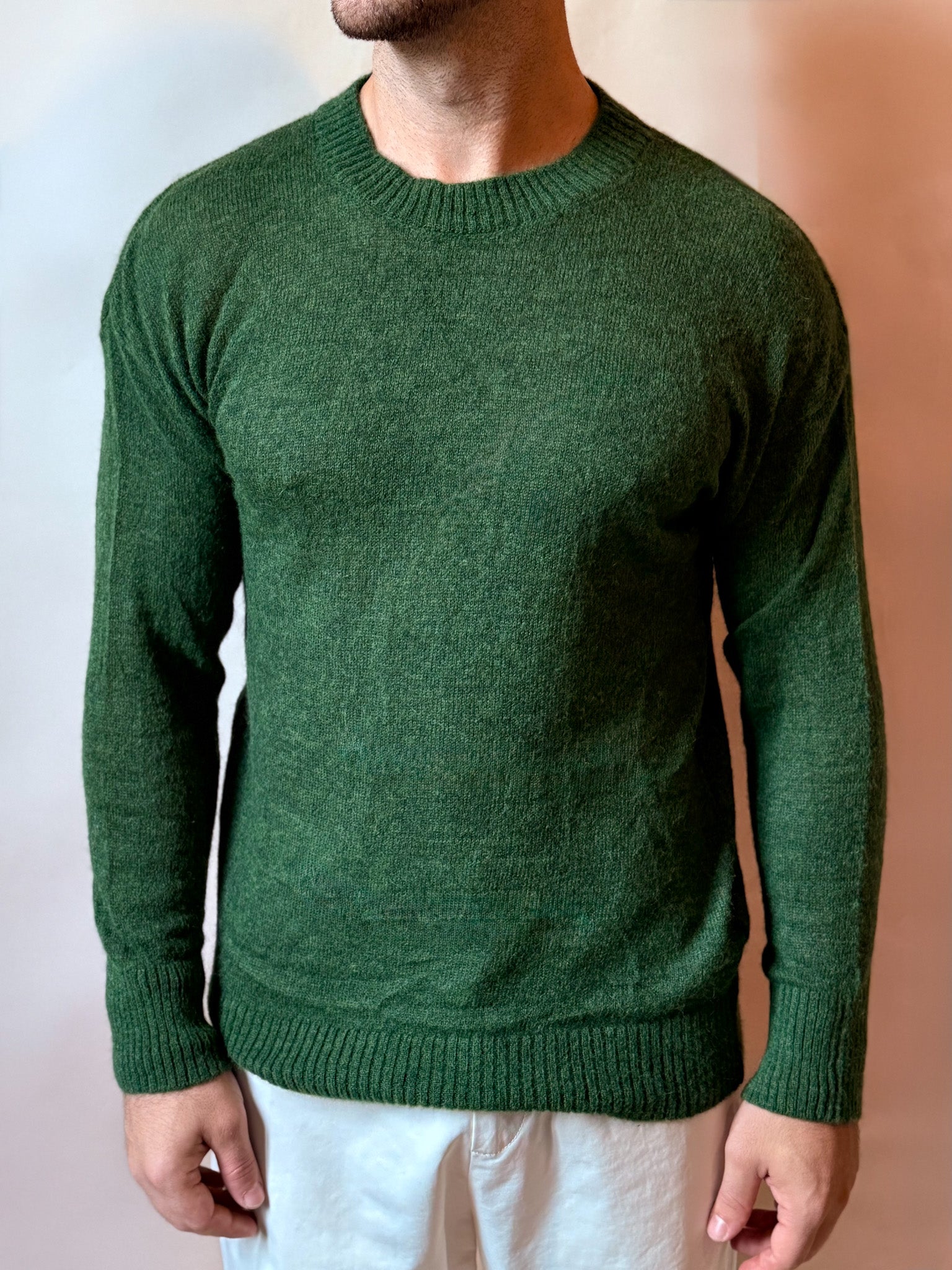 Maglione Girocollo Verde