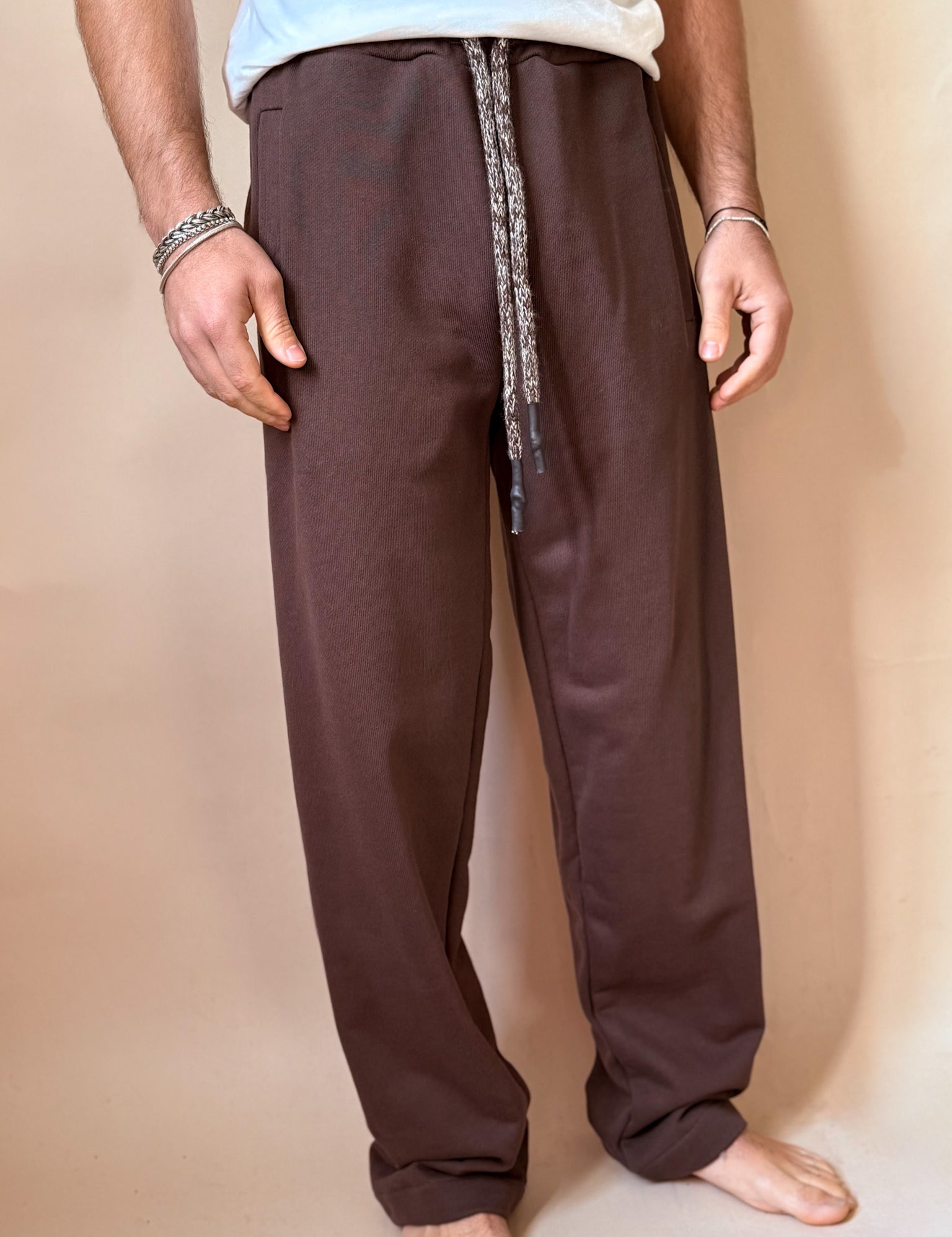 Pantalone in 100% Cotone Garzato
