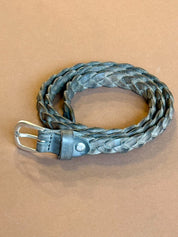 Cintura in Pelle Intrecciata